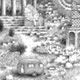 Imaginary Landscape with Airstream (detail), graphite on paper, 2007, 8″ x 10″