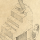 Downstairs (detail), graphite on paper, 2008, 8″ x 10″