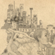 Slope (detail), graphite and digital on paper, 2008, 8″ x 10″